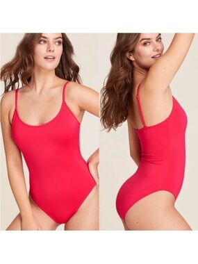 NEW ANDIE SWIM amalfi one piece swimsuit in classic cherry red